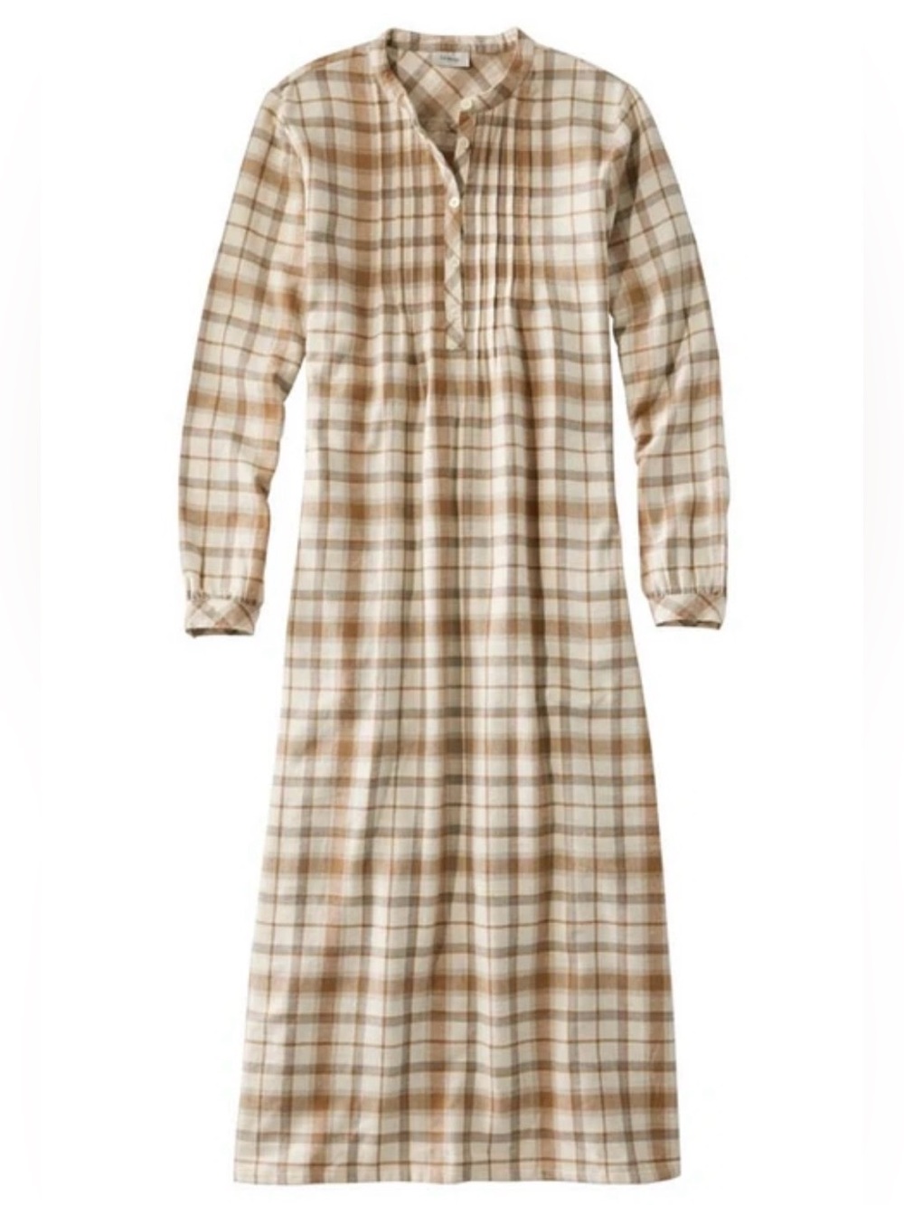 Sold Out In Store! NWOT LL Bean Women's Scotch Plaid Flannel Nightgown - XL